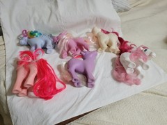 6 Vntg 1990s? My Little Ponies Various Characters 5″ Ht