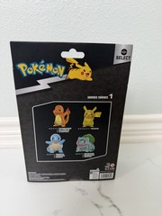 Pokemon Select Metallic 4-Pack Figure Set Pikachu Charmander Bulbasaur Squirtle