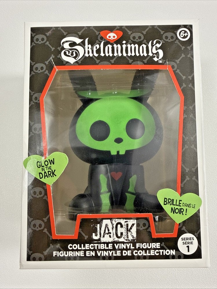 Skelanimals Glow In The Dark Jack Collectible Vinyl Figure NIB