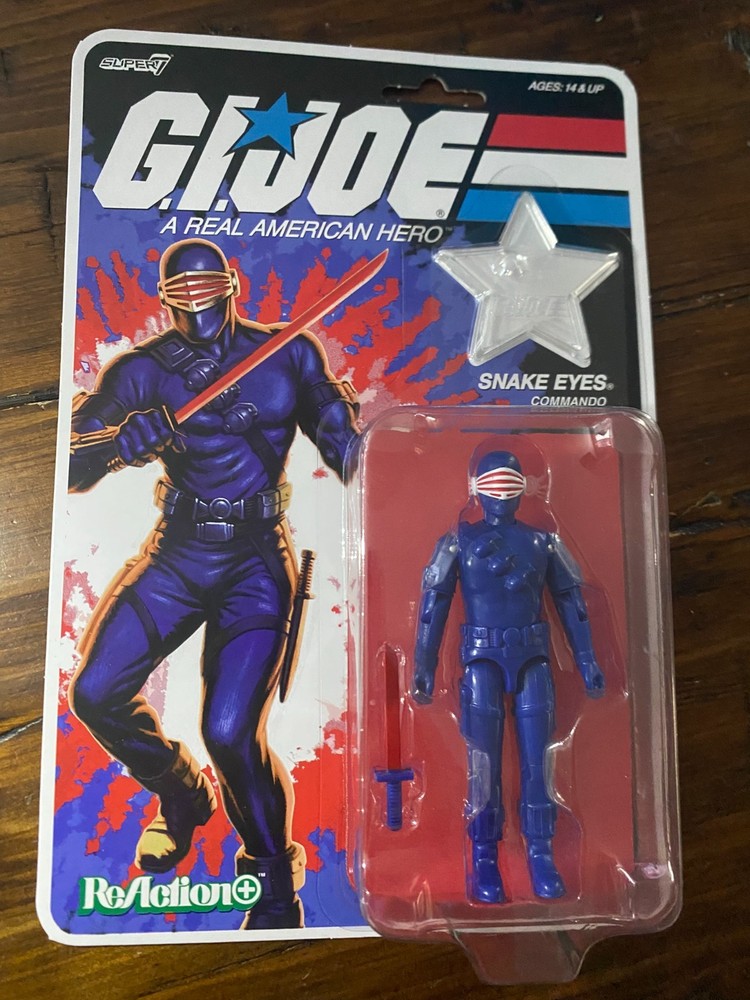 ReAction GI JOE AMERICA’S 250th SNAKE EYES Figure MOC
