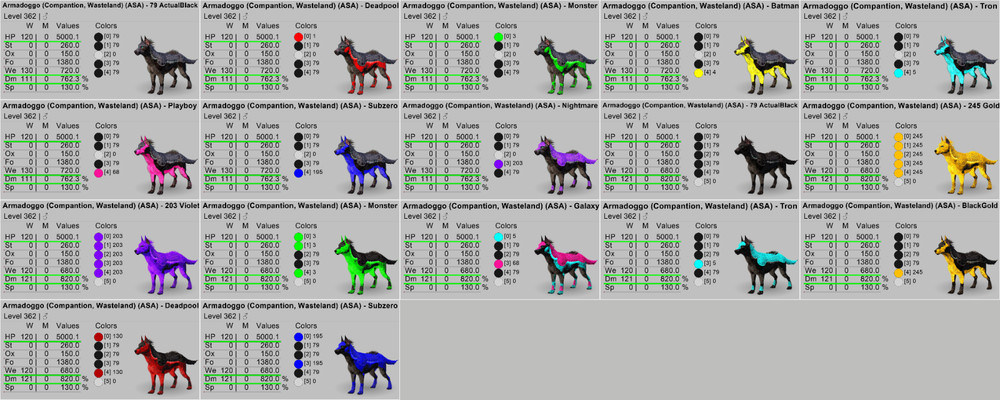 Ark Survival Ascended PVE Armadoggo TOP STATS