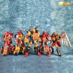 JINBAO Bruticus Warbotron & PREDAKING Feral Rex Oversized Transform Figure