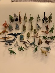 Lot of 30 + Jurassic World Mini Figures Dinosaur Toys