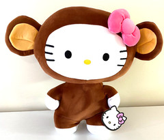 Giant Hello Kitty Plush Toy 20 inch tall Disguised Monkey Sanrio NWT 2024