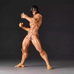 New Revoltech Amazing Yamaguchi Eren Jaeger Attack on Titan Action Figure Anime