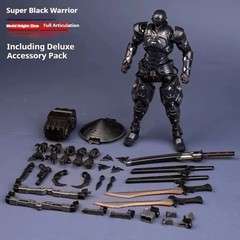 22cm Super Black Warrior SC001 Snake Eyes Mecha Ninja Action Figure Toy Gift