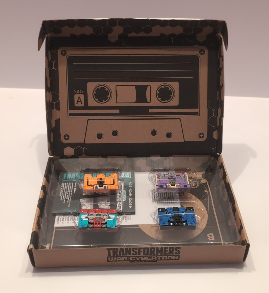 Transformers WFC-GS10 Soundwave Spy Patrol 3rd Unit 4pk New in Open Box