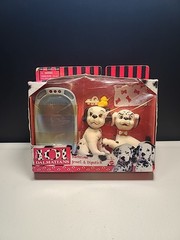 Disney 101 Dalmatians 1990s Bathtime Jewel & Dipstick Figure Set New In Box