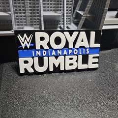 WWE Mattel Royal Rumble Indianapolis 2025 Logo Accessory