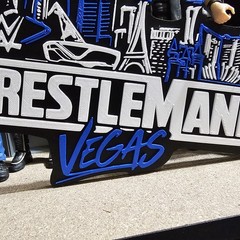 WWE Mattel WrestleMania 42 Vegas Large Logo Accessory V2