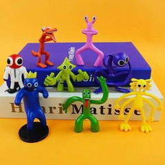 8PCS Rainbow Friends Figure Set 6-9cm PVC Game Collectible Model Toy New Gift