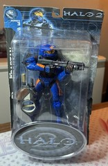 Halo 2 Joyride Series 3 Blue Spartan Orange Stripes Variant Action Figure New