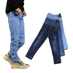 1:6 Scale Distressed Classic Jeans & Belt Model For 12” Male Action Figure Body