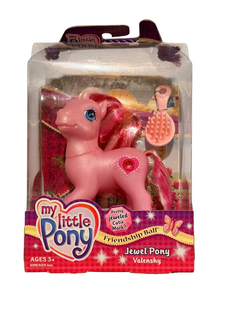 My Little Pony G3 Jewel Pony Valenshy Friendship Ball 2003 Hasbro NEW