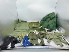 Vintage GI Joe 12″ Huge Lot 1990’s Accessories Camo Outfit Army Parachute