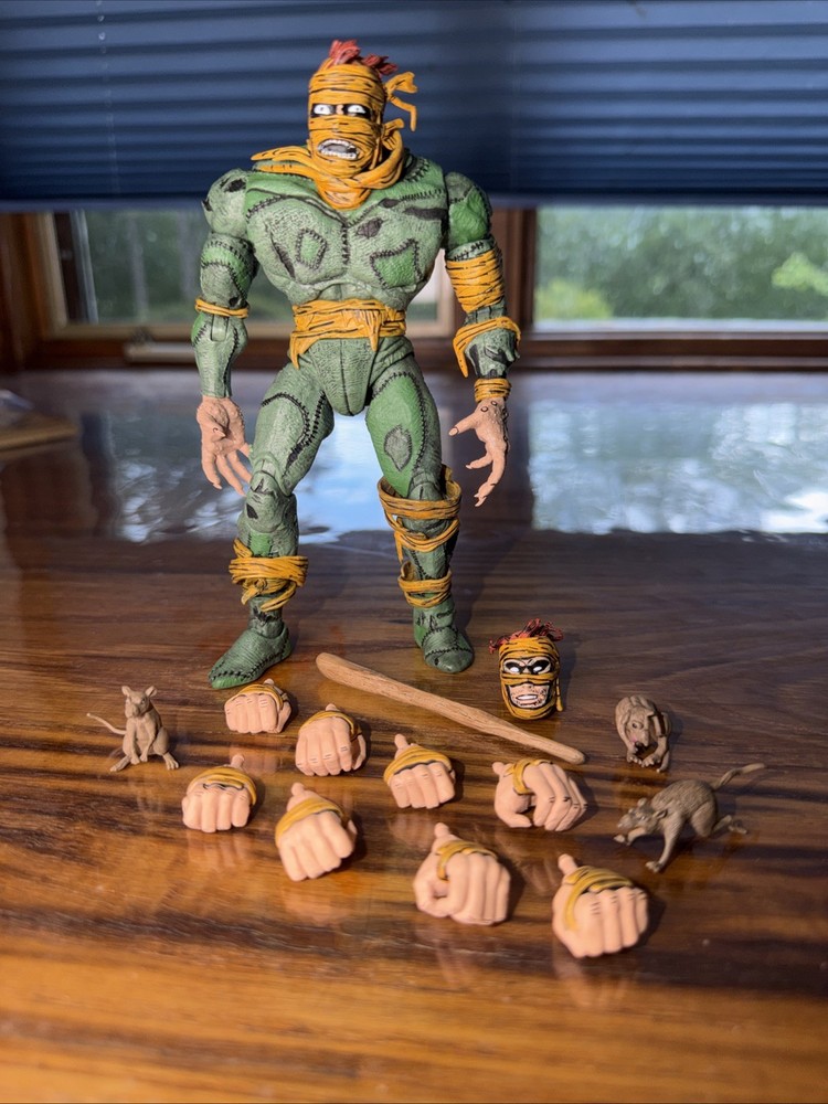 Teenage Mutant Ninja Turtles NECA TMNT Mirage 7” RAT KING Action Figure Complete