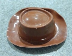 1960’s-70’s Auth Marx Johnny West Jay Jamie Brown Rubber Flat Crown Hat Nice
