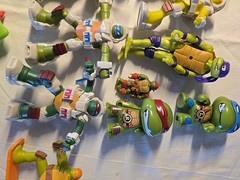 TMNT Lot of 15 Collectible Figures Various Years and Characters