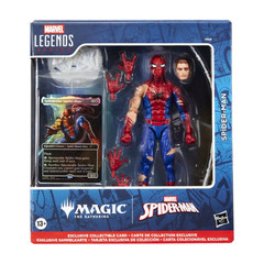 Marvel Legends Magic: The Gathering Battle-Damaged Spider-Man Toy & Trading Card