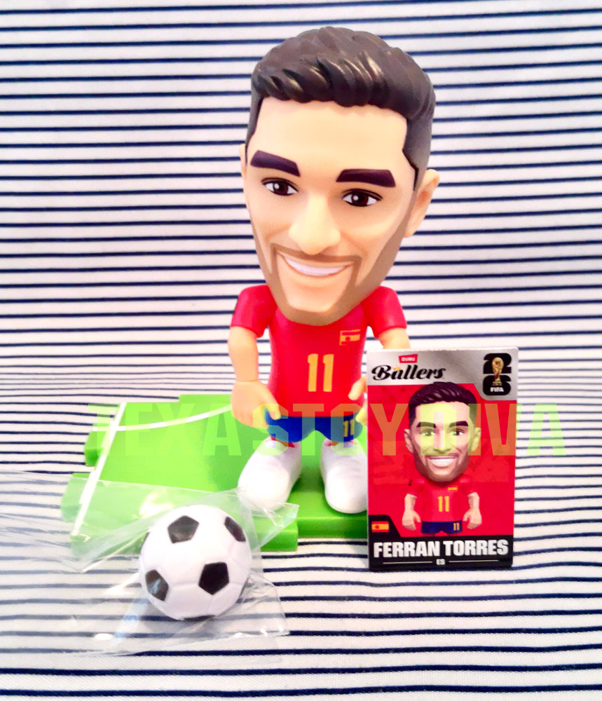 ZURU FIFA World Cup Soccer Figure Ballers Ferran Torres Spain Football –READ–