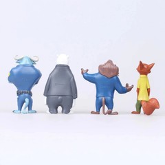 Zootopia Animals Action Figure 4-8 cm Kids Toys Gift Collection Cake 12 pcs set