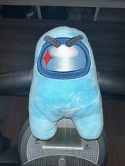 LAmong Us SHAPESHIFTER’S Egg Cyan BLUE 7″ Transforming Crewmate Plush 2023 Rare