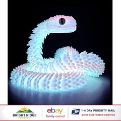 Realistic 24in Snake Toy, 3D Printed Animal for Collectors and Stress Relief