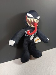 Marvel Spiderman Super Hero Venom 6” Plush Keychain Push Clip New