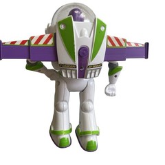 Toy Story Buzz Lightyear Space Ranger Figure DisneyPixar Retractable Wings 8”