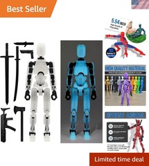 Pre-Assembled T13 Dummy Action Figure – Fully Articulated & Glow-in-Dark