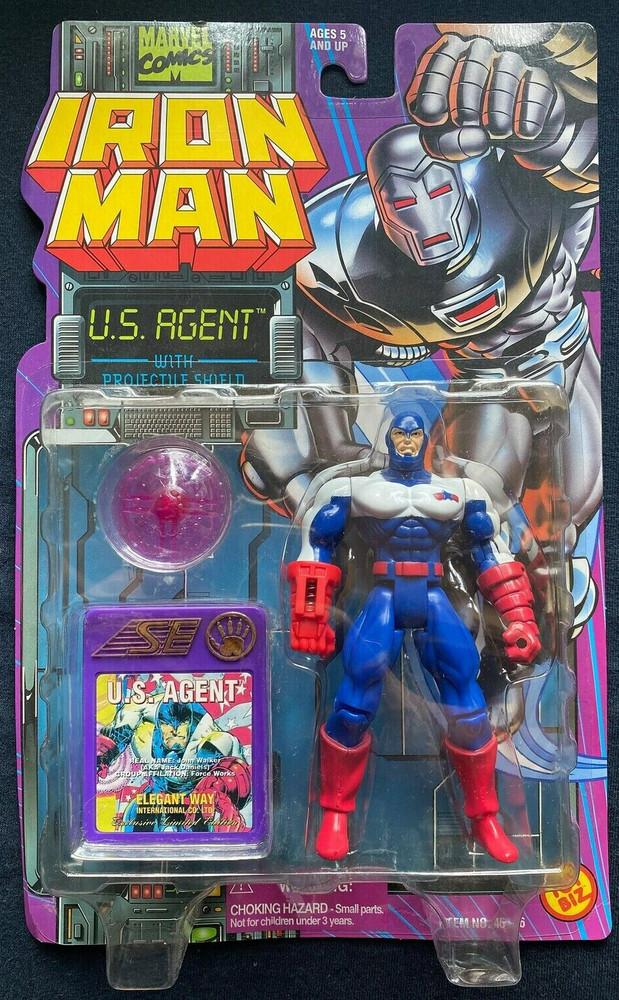 US AGENT Action Figure 1996 IRON MAN Captain America Avengers U.S. united states