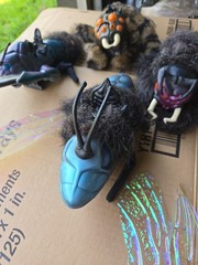 5 Vintage 1980s Coleco Sectaurs Hand Puppets Flying Bugs