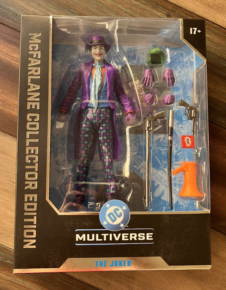 McFarlane DC Multiverse BATMAN 1989 THE JOKER 7″ Figure JackNicholson Theatrical