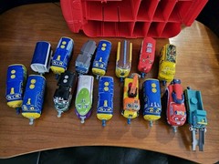 Chuggington Die-Cast Train Lot 15 & Plastic Trains Carrying Case EUC