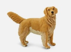 4” Golden Retriever Figurine Plastic Resin