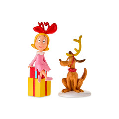 Grinch Village Figures Set Whoville Whos Cindy Lou Max 6pc Christmas Figurines