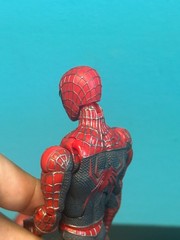 HEAD ONLY Toybiz Super Poseable Spider-Man 2 (2004) Tobey Custom 1:12 Scale