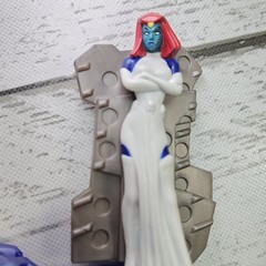 Burger King Marvel X-Men Evolution Mystique Meal Toy 2001 PVC Figure CD Read