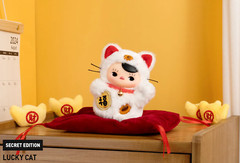 💡Pop Mart x Pucky Roly-Poly Kitty Vinyl Plush One Blind Box w/ A Random Figure