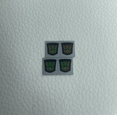Transformers G1 Deception Rub Sign Stickers Symbol Logo Sign 4 pcs free shipping