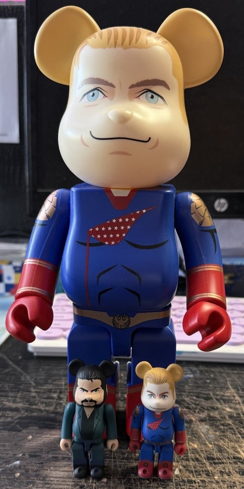 Medicom Toy Bearbrick Homelander 400/100% and Butcher 100%