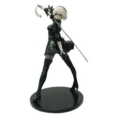 NieR Automata YoRHa 2B Black White Series 18cm PVC Figure Collectible Gift