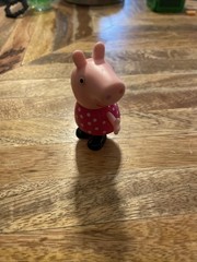 Peppa Pig toy Mini figurine in a Pink And White polka dot dress 37D