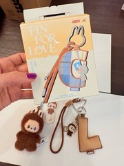 The Monsters Pin For Love Series Letter L Pendant Blind Box Bundle (plush L)