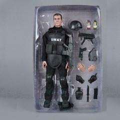 1/6 Soldier Action Figure 12″ SWAT Black Uniform Model Military Army Suit Toys