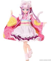 Pre-Sale Azone Sakashita Sakura 8.8In 1/6 Bjd Purple New Year Action Figure Gift