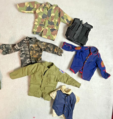 Action Figure Lot of 45 Vtg Doll Clothing Boots Helmets Hats | GI Joe + Other