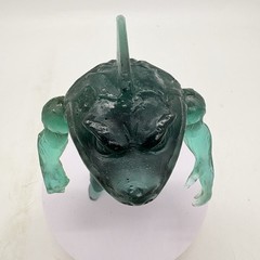 Street Sharks 5.5″ Action Figure Translucent Teal Bootleg Knock Off Resin KO