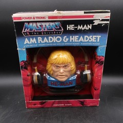 MOTU Masters of the Universe #3 – He-Man AM Radio & Adjustable Headset – NEW