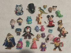 Vintage Mini Figures Assorted Characters Lot Of 25 PVC Vinyl Plastic 1980 1990s